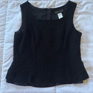Vintage Women's Black Lace Top